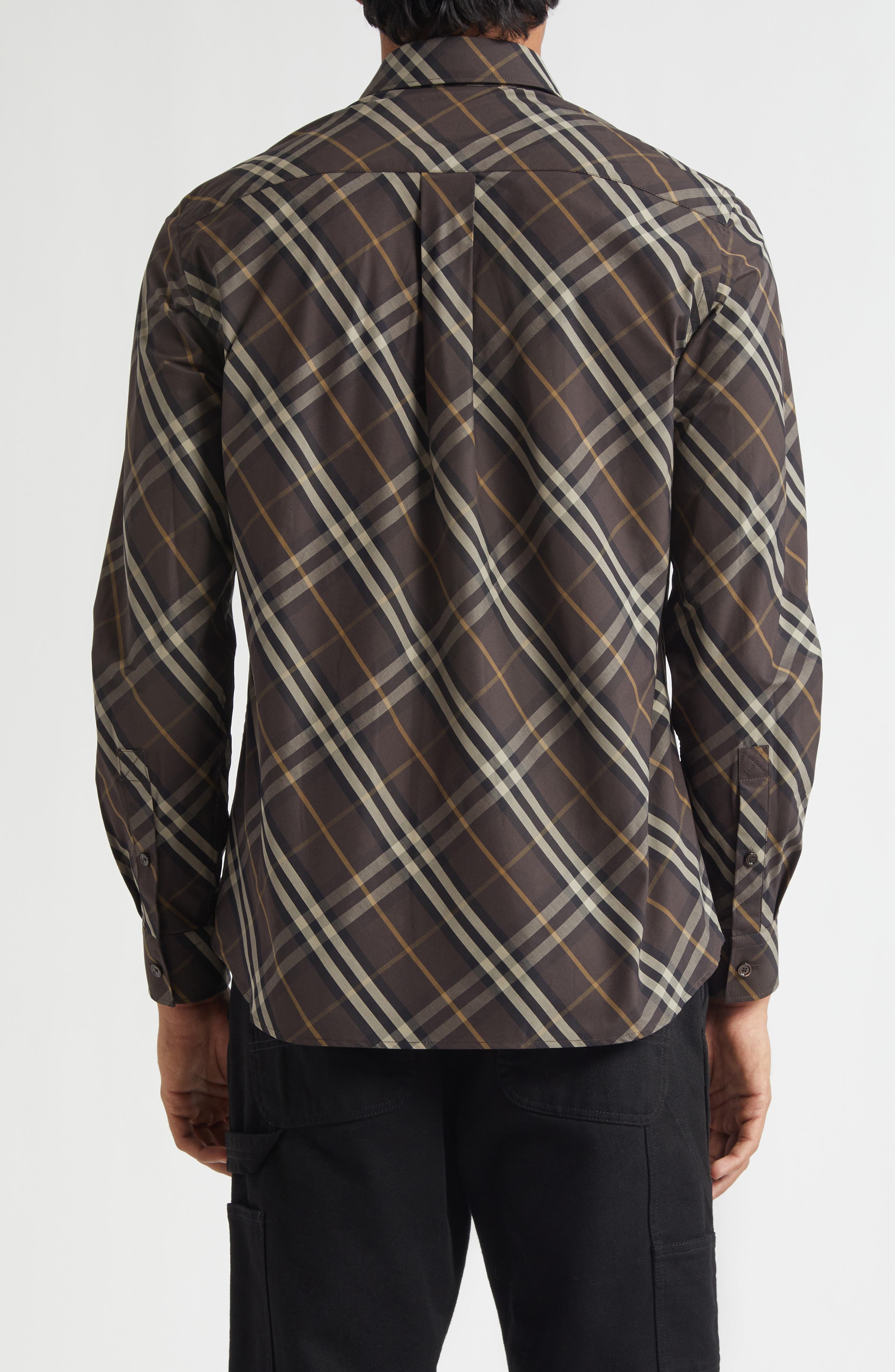 Robert Check Cotton Button-Up Shirt - image 2
