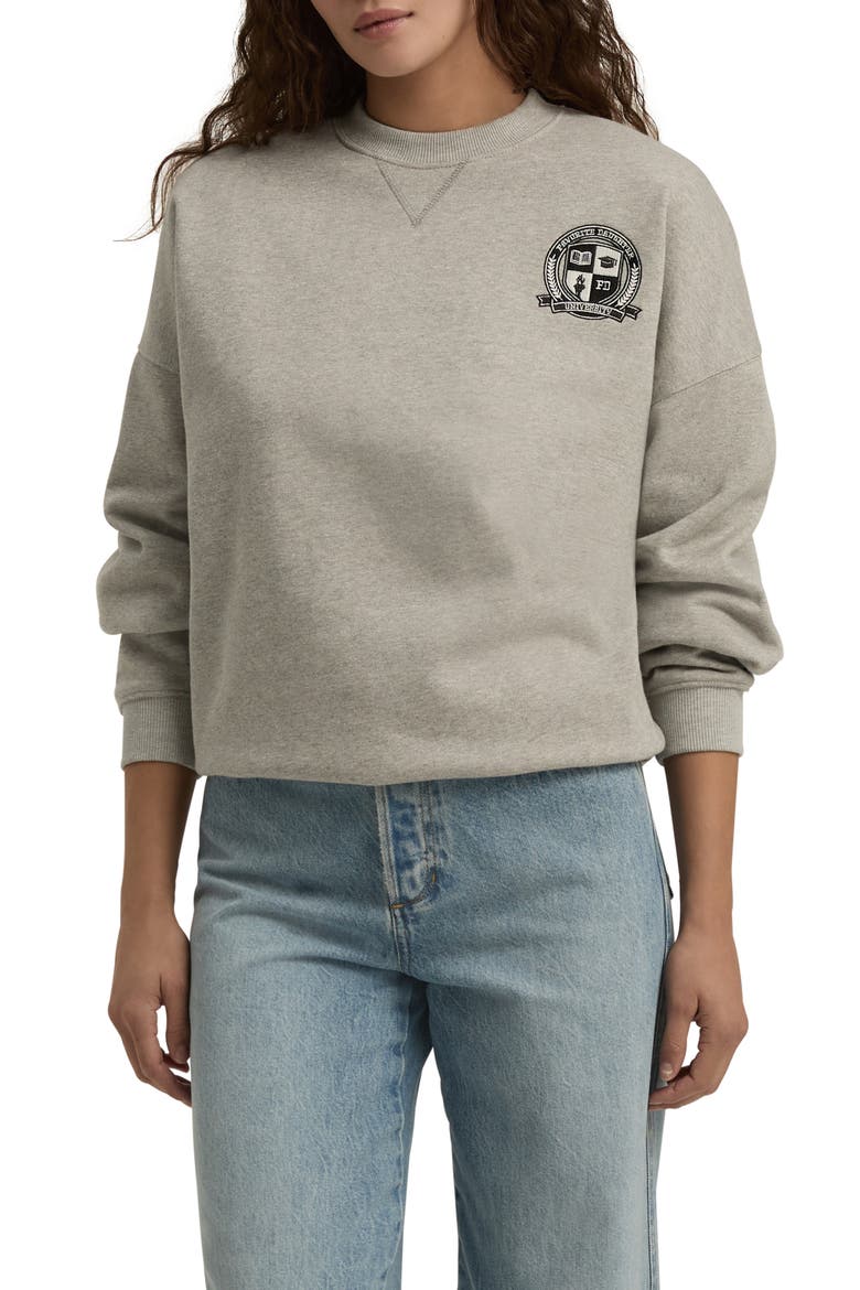 The Coaches Sweatshirt, Main, color, HEATHER GREY