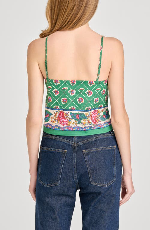 WAYF WAYF JOSEFINA MIX PRINT CROP TOP