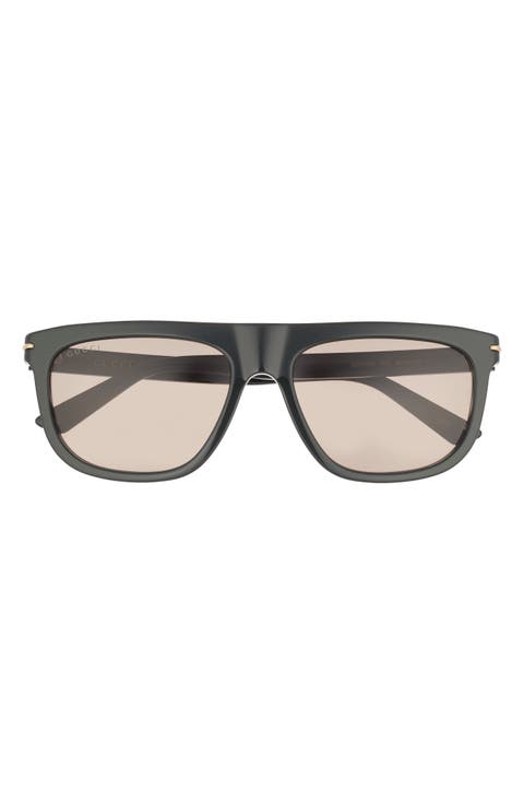 56mm Square Sunglasses