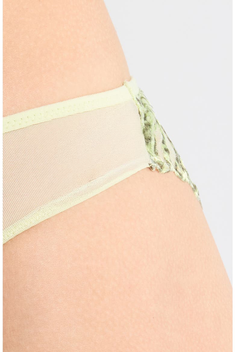 Legend Embroidered Tulle Thong, Alternate, color, WILD PISTACHIO