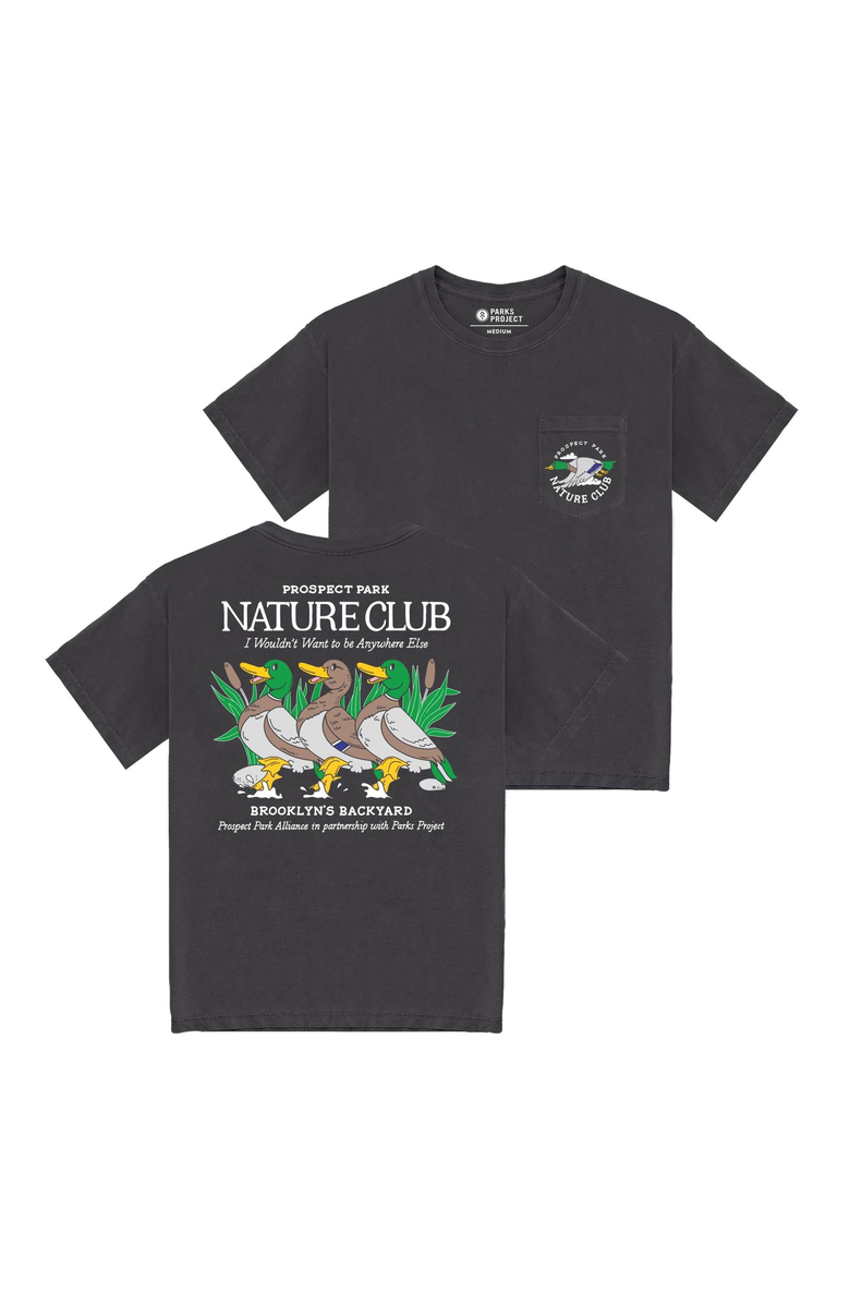 Parks Project Prospect Park Alliance Nature Club Pocket Tee, Main, color, Graphite