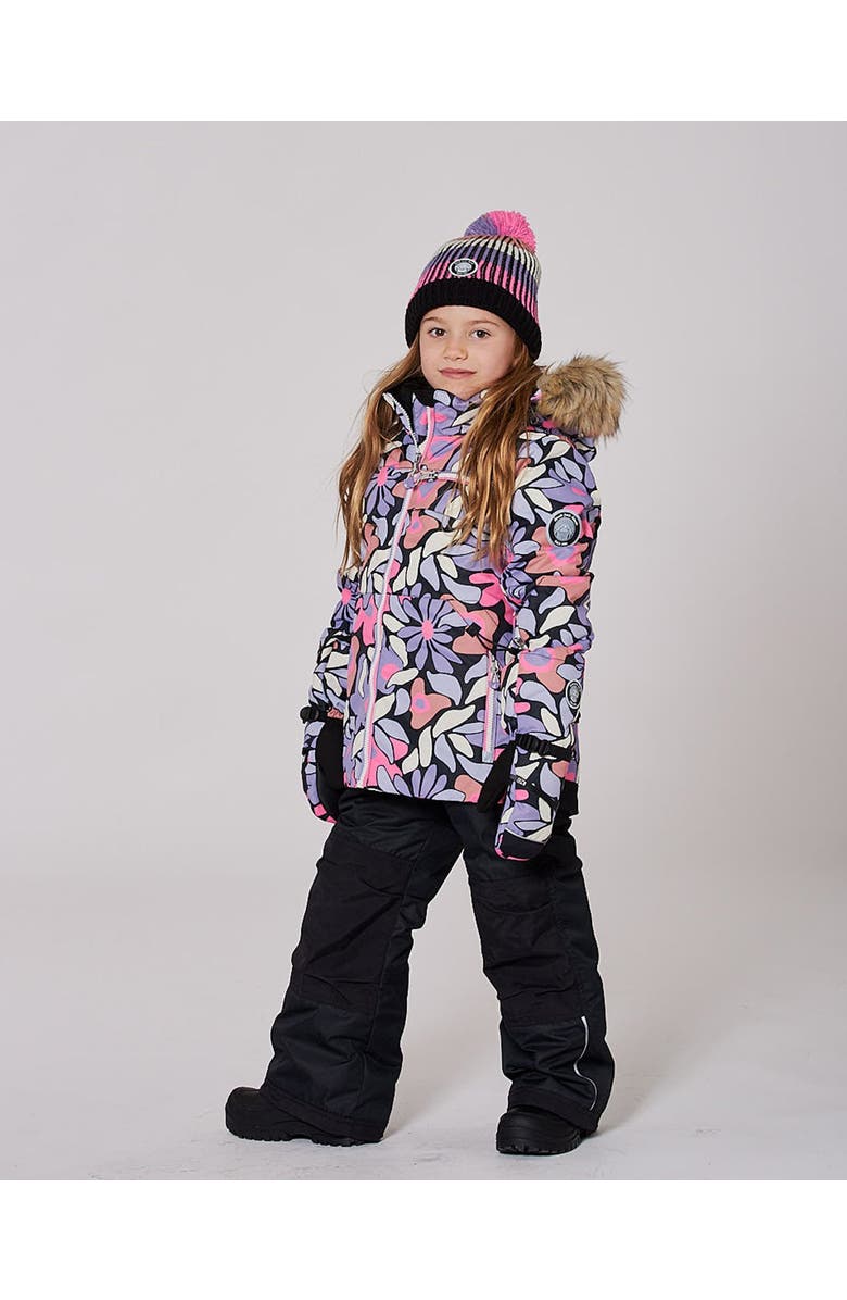 Deux par Deux Two-Piece Play Snowsuit with Allover Jacket and Solid Pant, Alternate, color,