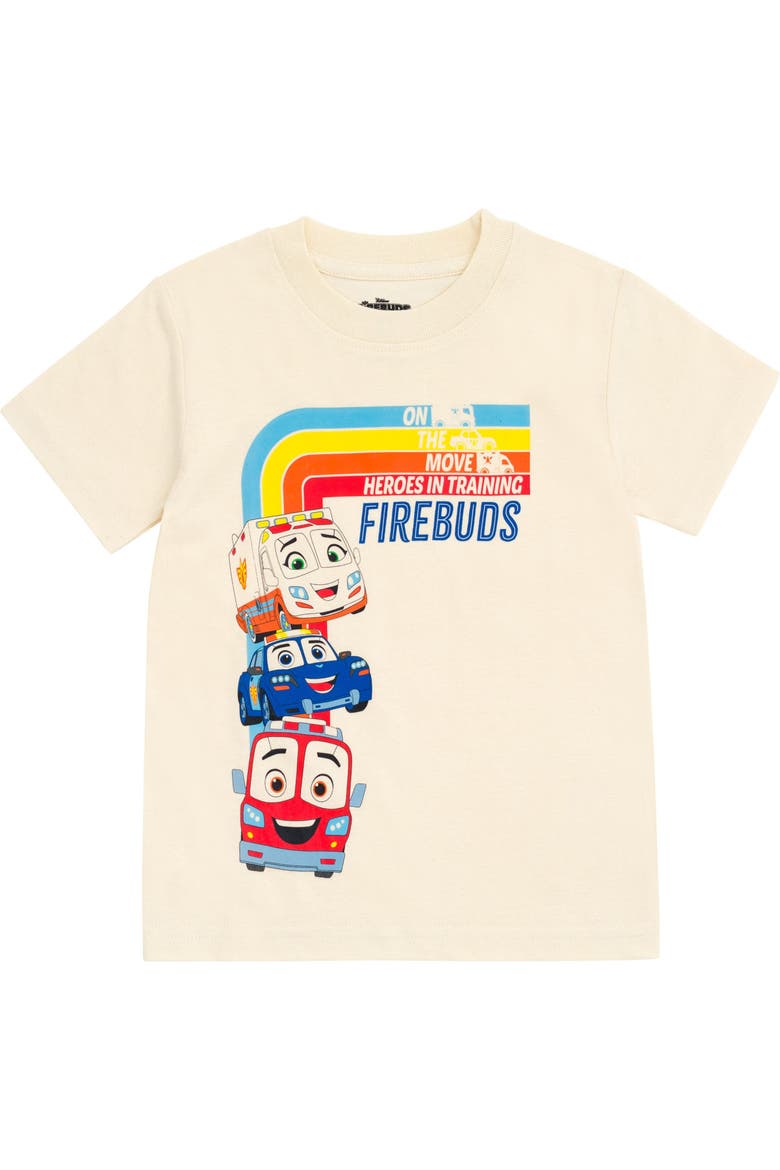 Firebuds 2-Pack Short Sleeve T-Shirts, Alternate, color, Firebuds Red Beige