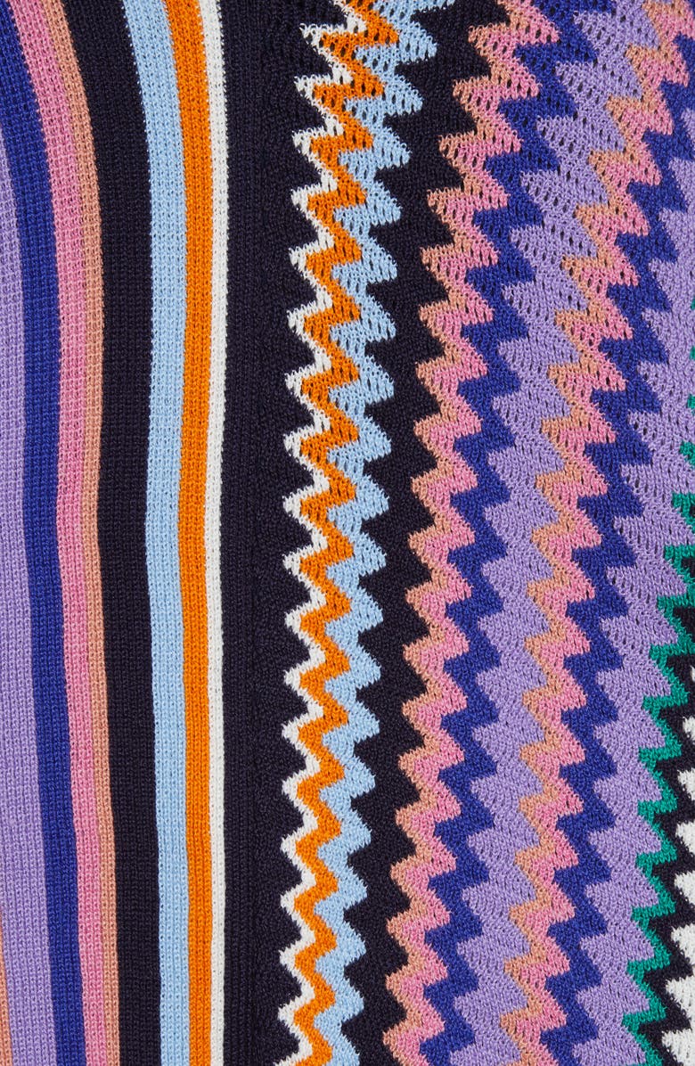 Missoni Zigzag & Stripe Wool Blend Poncho, Alternate, color,