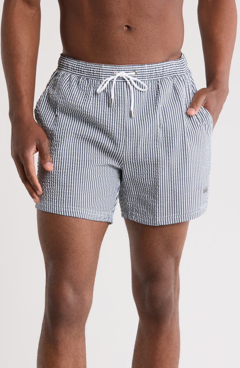 BOSS Velvetfish Swim Shorts, Main, color, 