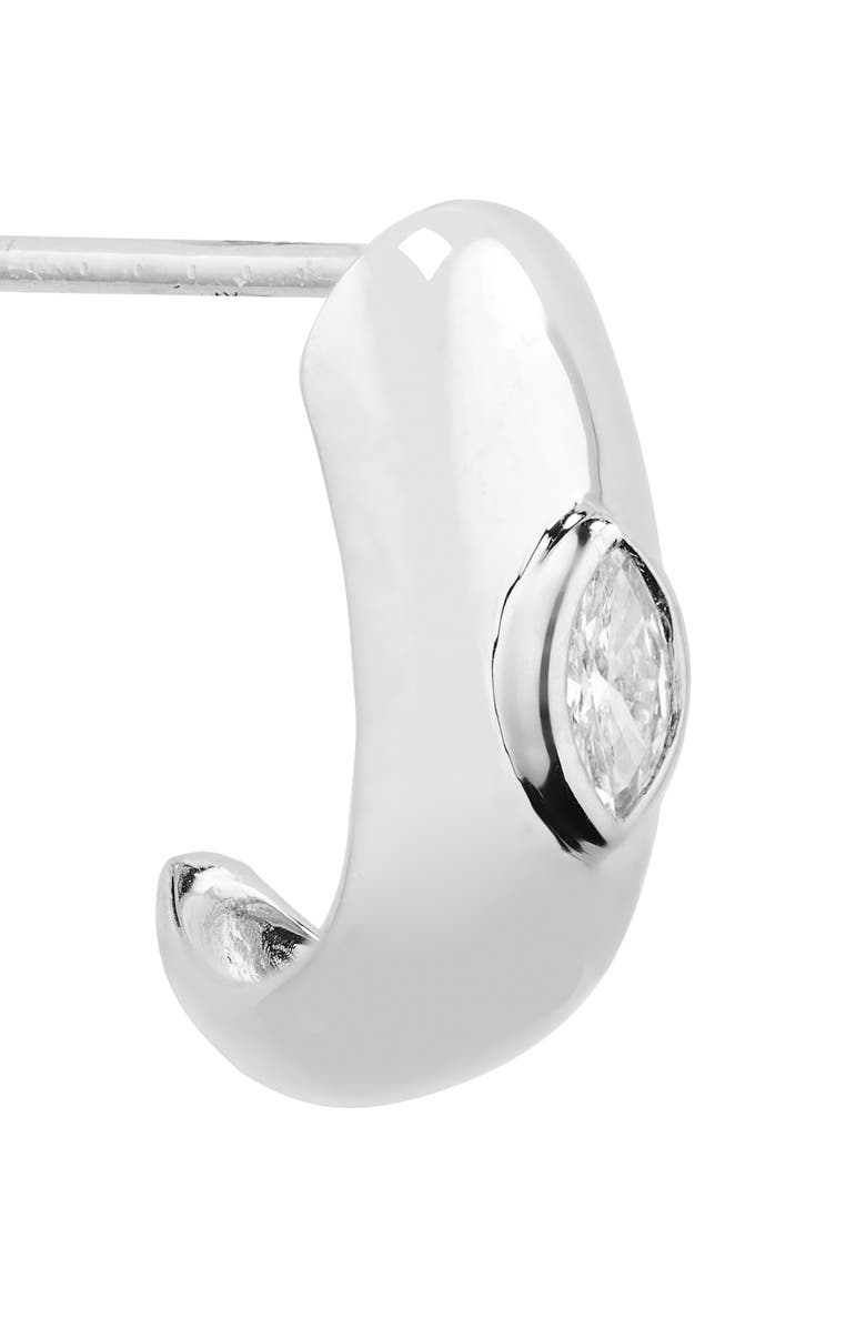 Dana Rebecca Designs Alexa Jordyn Diamond Hoop Earrings, Alternate, color, White Gold/ Diamond