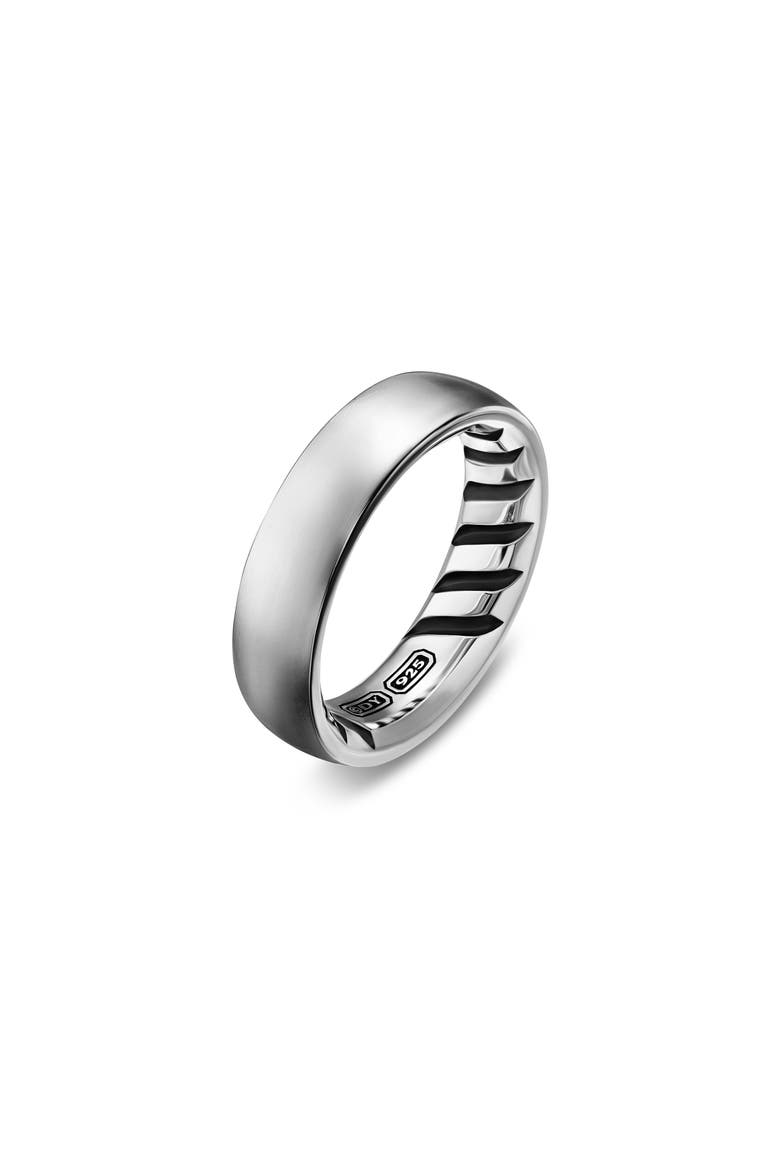 Streamline Band Ring in Sterling Silver, 6.2mm, Alternate, color, SILVER
