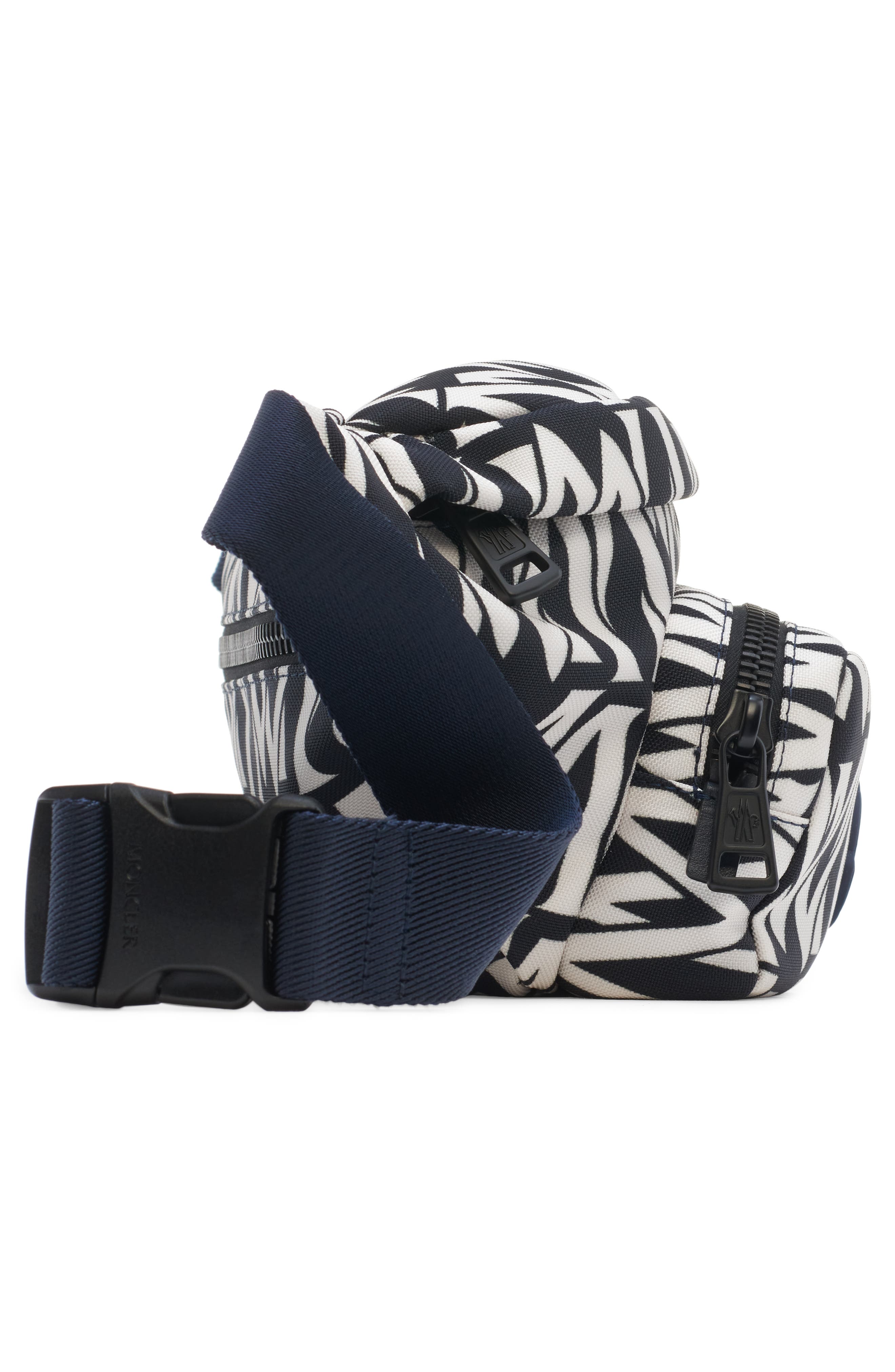 Moncler Durance Logo Print Belt Bag, Alternate, color, 