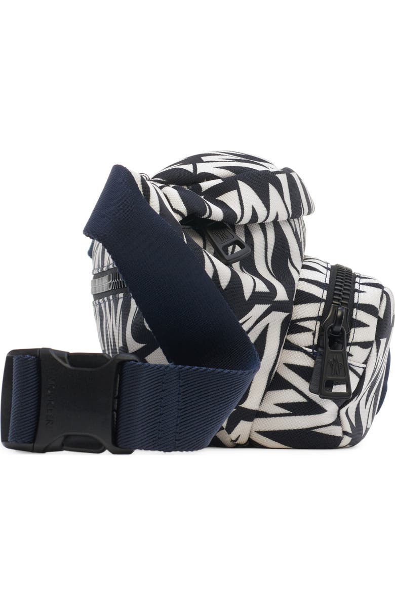Moncler Durance Logo Print Belt Bag, Alternate, color,