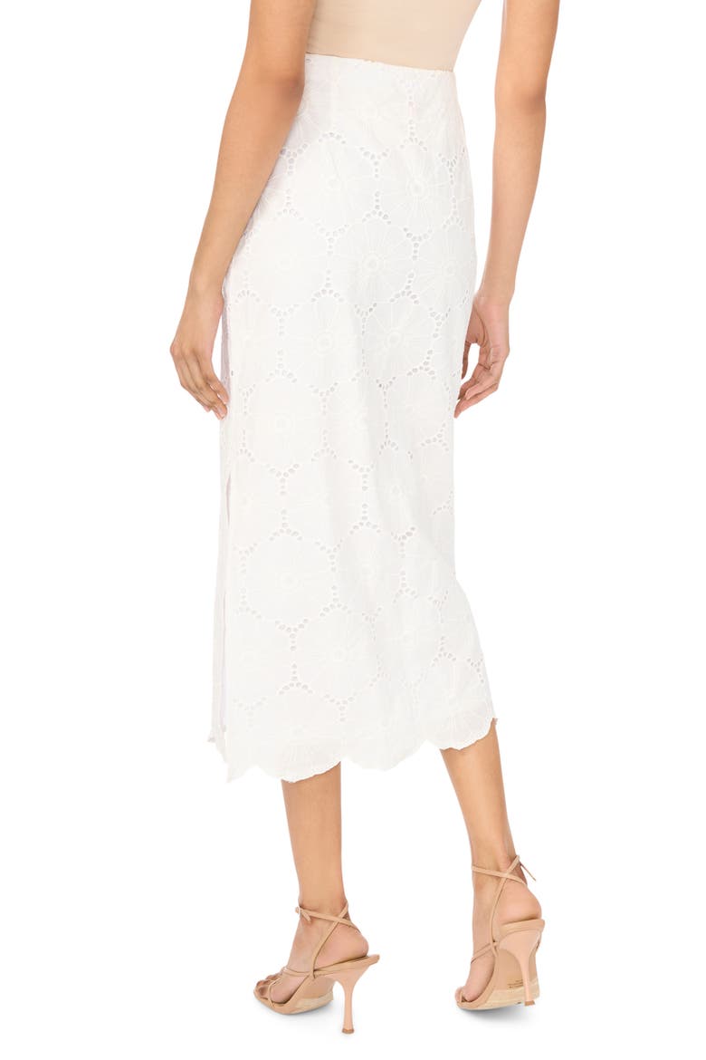 Eyelet Maxi Skirt, Alternate, color, ULTRA WHITE