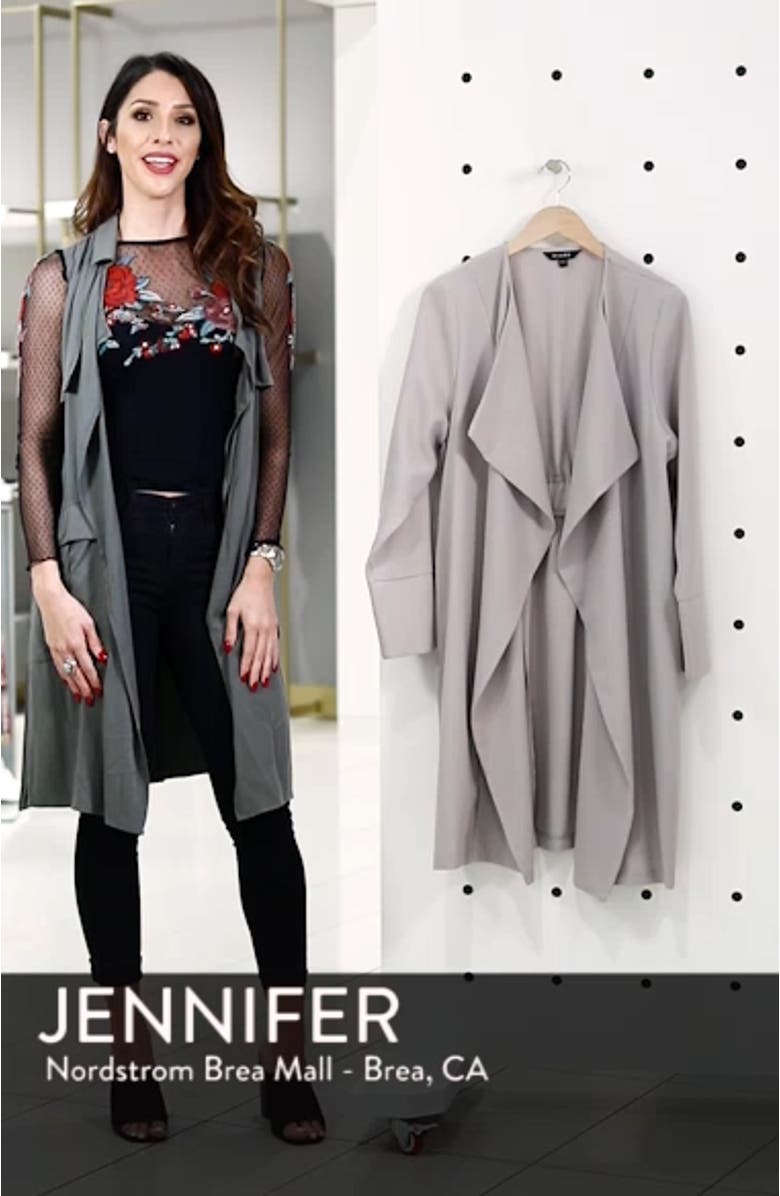 Long Line Studded Waterfall Jacket, sales video thumbnail