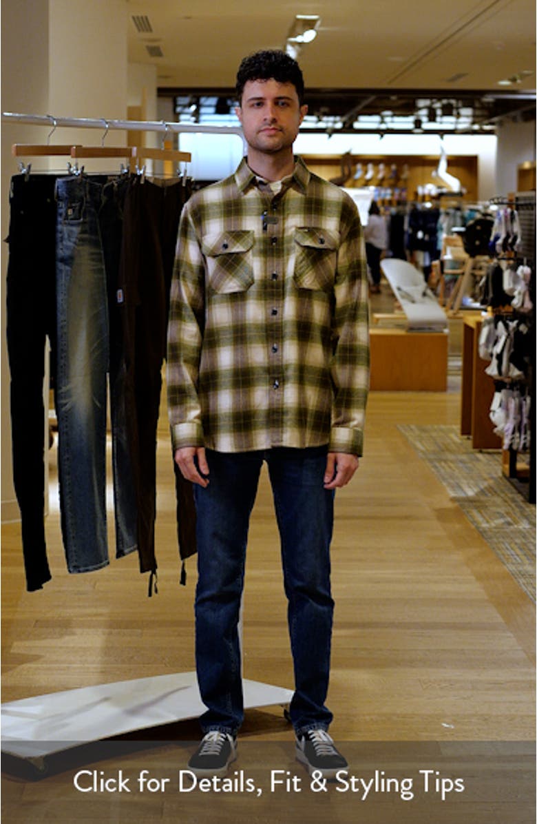 Burnside Plaid Flannel Button-Up Shirt, sales video thumbnail