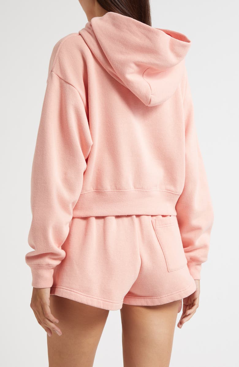 Sporty & Rich California Emblem Cotton Hoodie, Alternate, color, Carnation