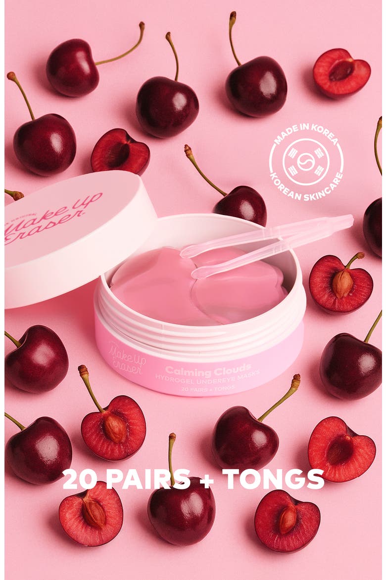 Calming Clouds Cherry Hydrogel Undereye Masks, Alternate, color, NONE