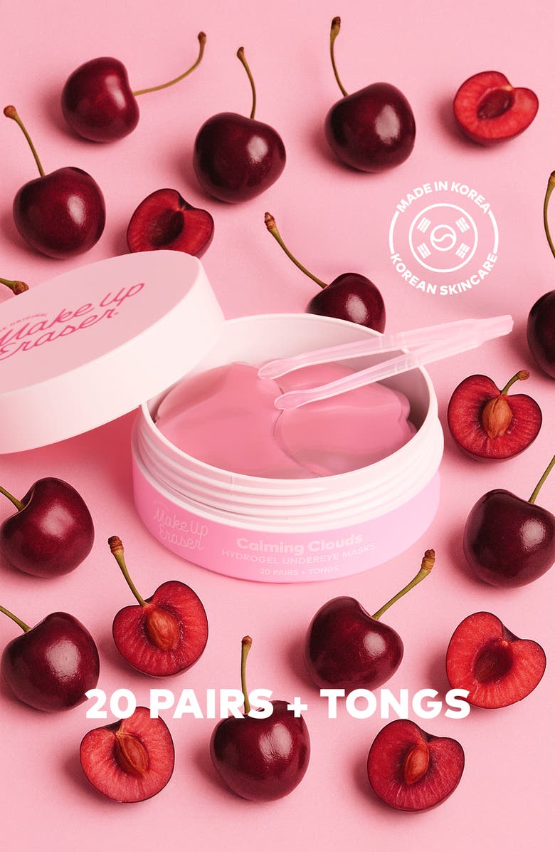 The Original MakeUp Eraser Calming Clouds Cherry Hydrogel Undereye Masks, Alternate, color,