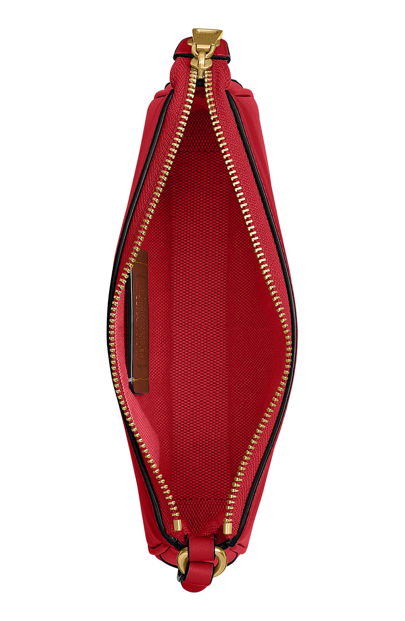 Plaza 18 Natural Grain Leather Shoulder Bag, Alternate, color, SCARLET