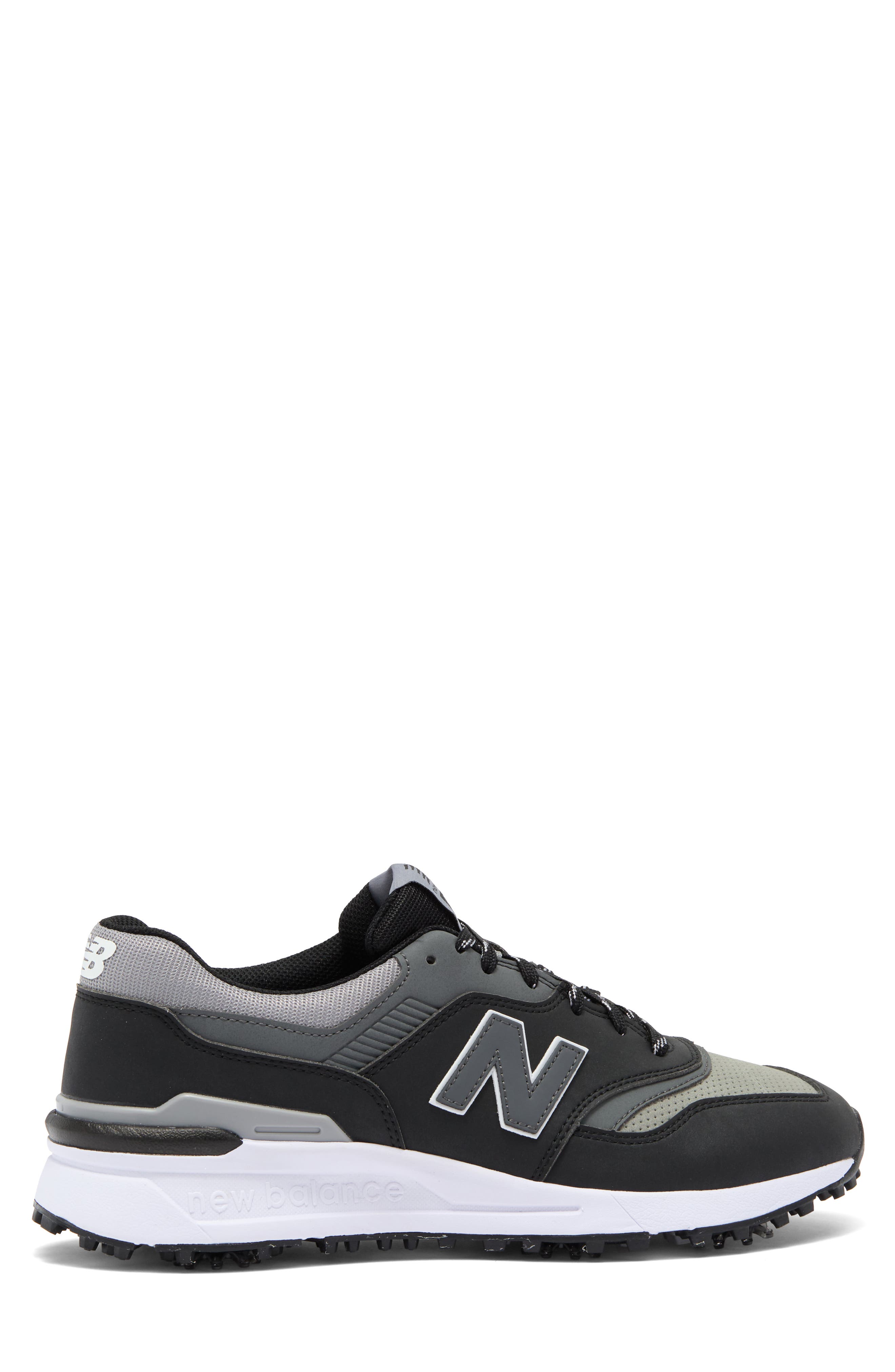 NEW BALANCE GOLF 997 Waterproof Golf Shoe, Alternate, color, Black