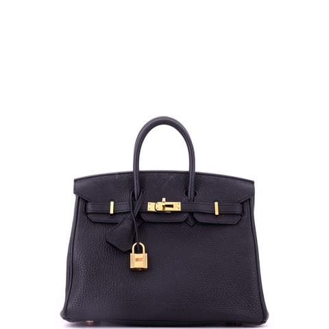 Birkin Handbag Black Togo with Gold Hardware 25