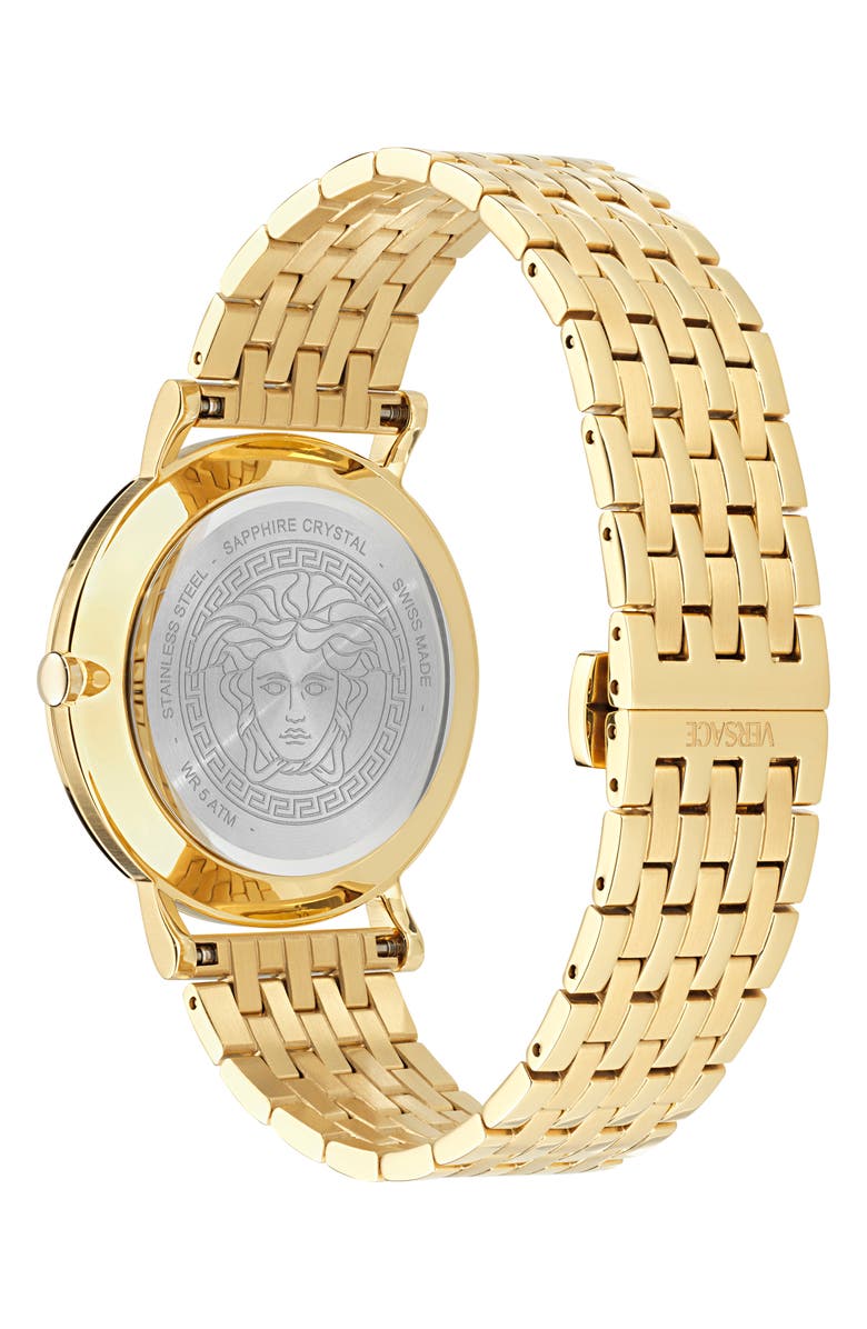 Versace Greca Slim Bracelet Watch, 40mm, Alternate, color,