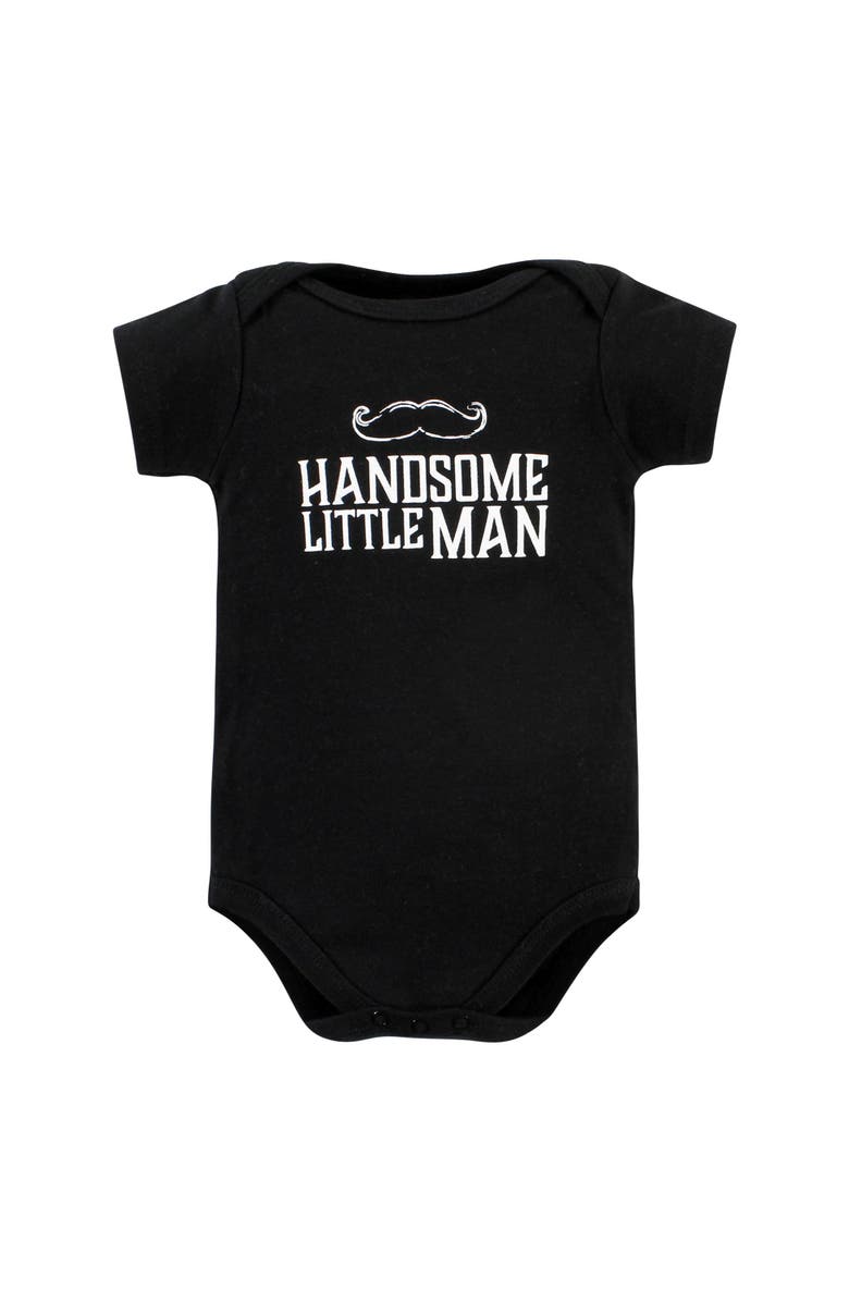 Hudson Baby Cotton 3-Piece Bodysuit Bundle, Alternate, color, Tweed Bow Tie