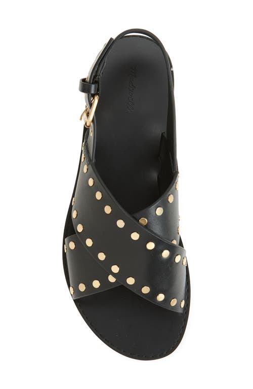 Madewell The Tuley Crossover Sandal In True Black