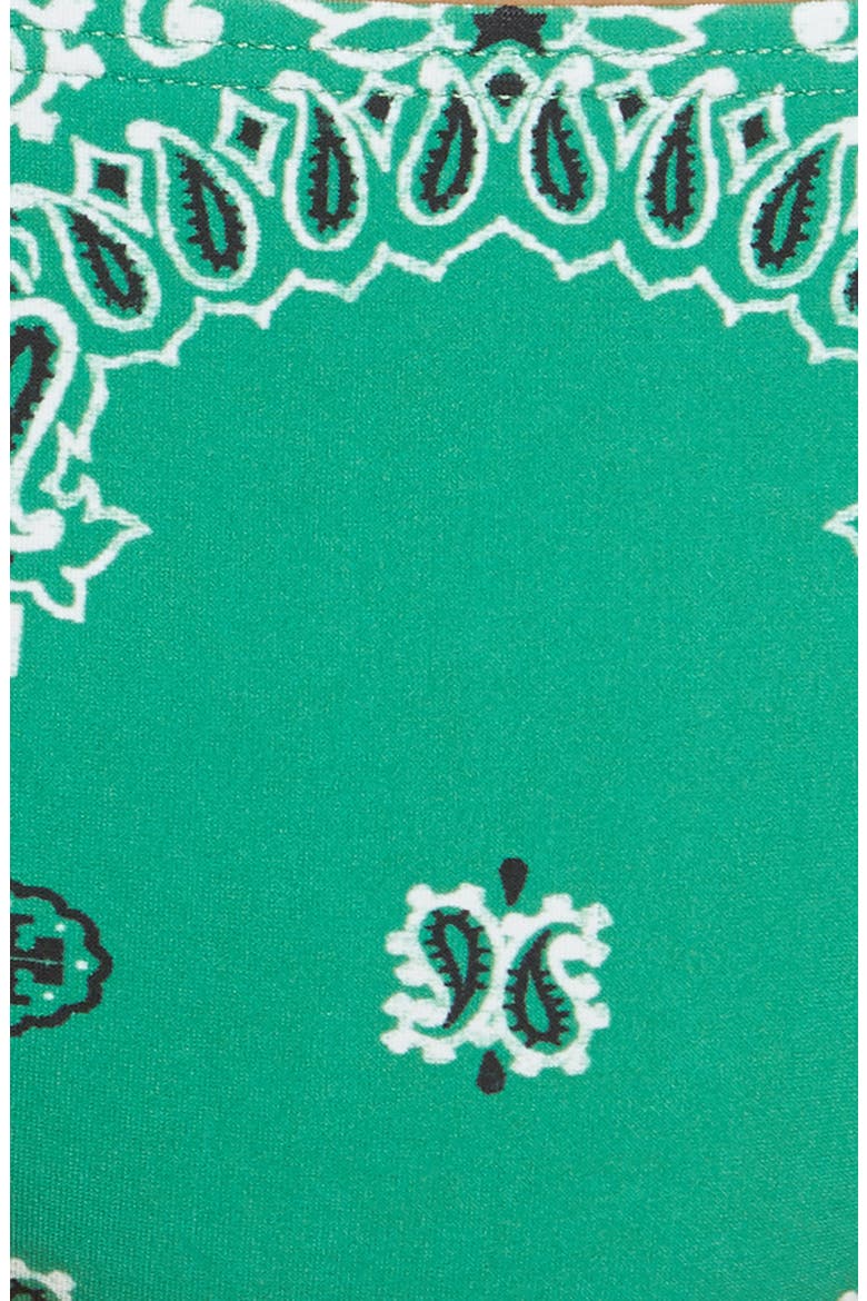 Print Hipster Bikini Bottoms, Alternate, color, GREEN AMERICANA BANDANA
