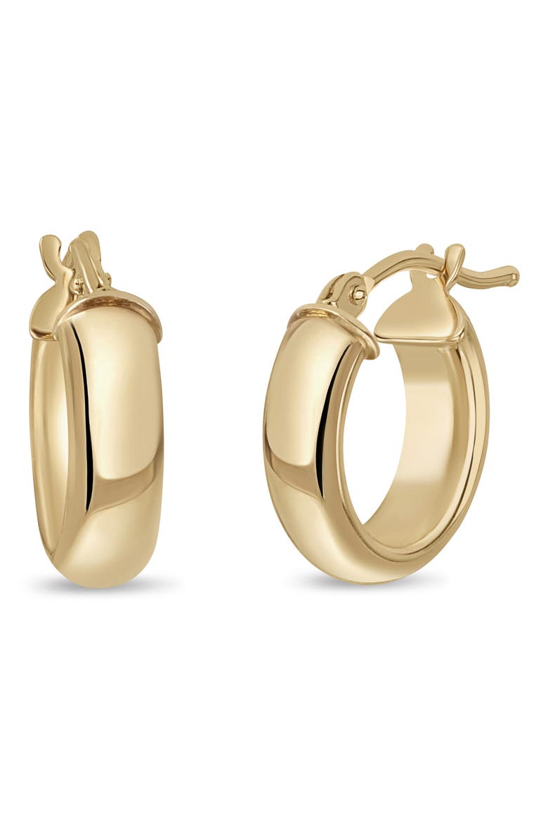 14K Gold Essentials Smooth Hoop Earrings (Online Trunk Show), Main, color, 14KY