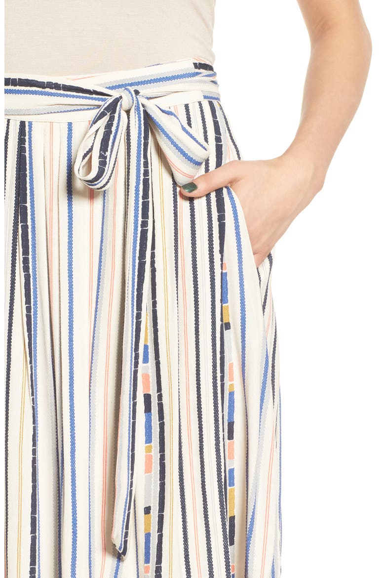 ASTR Hayden Skirt, Alternate, color, CREAM COOL STRIPE