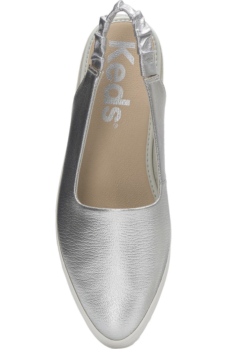 Keds<sup>®</sup> Point Slingback Sneaker, Alternate, color, Silver