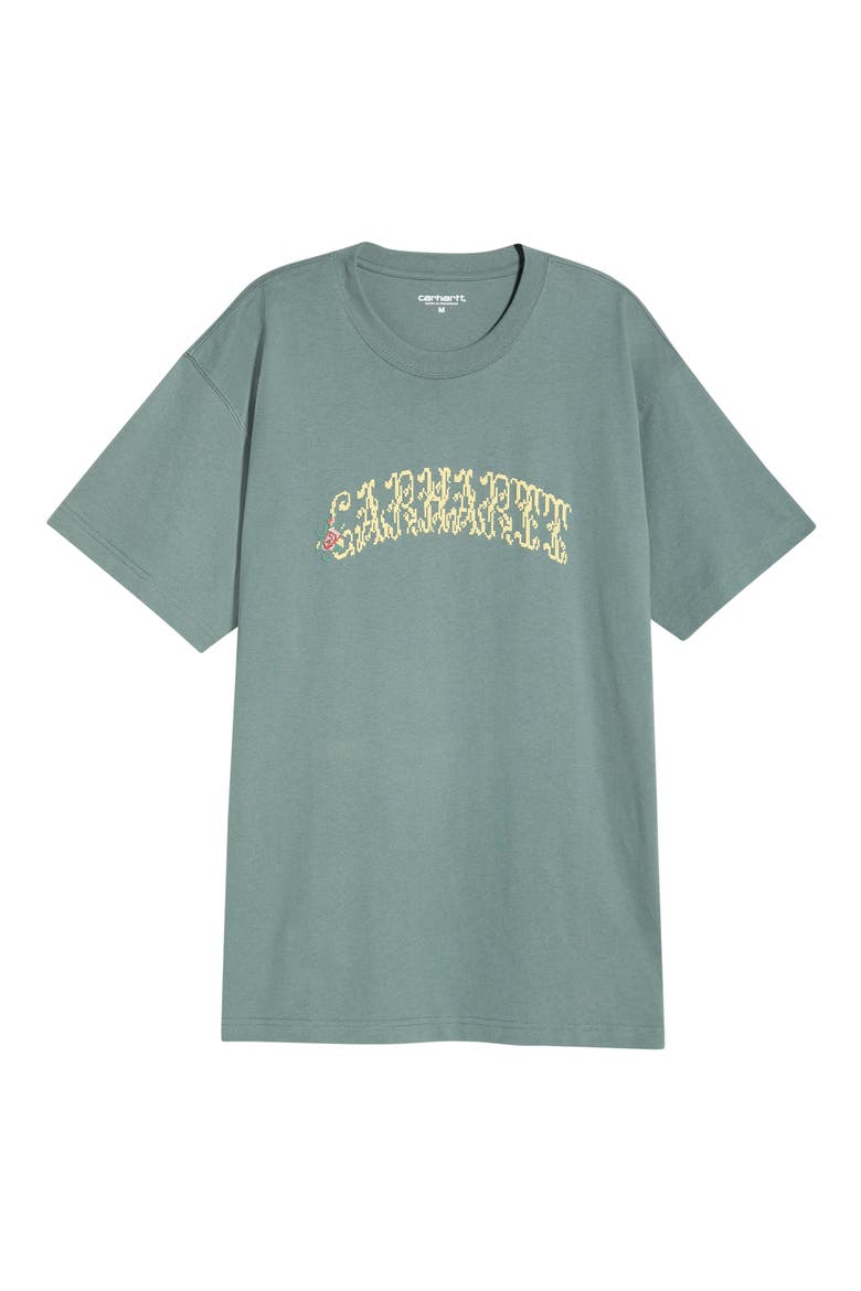 Logo Organic Cotton Graphic T-Shirt, Alternate, color, VELVET GREEN