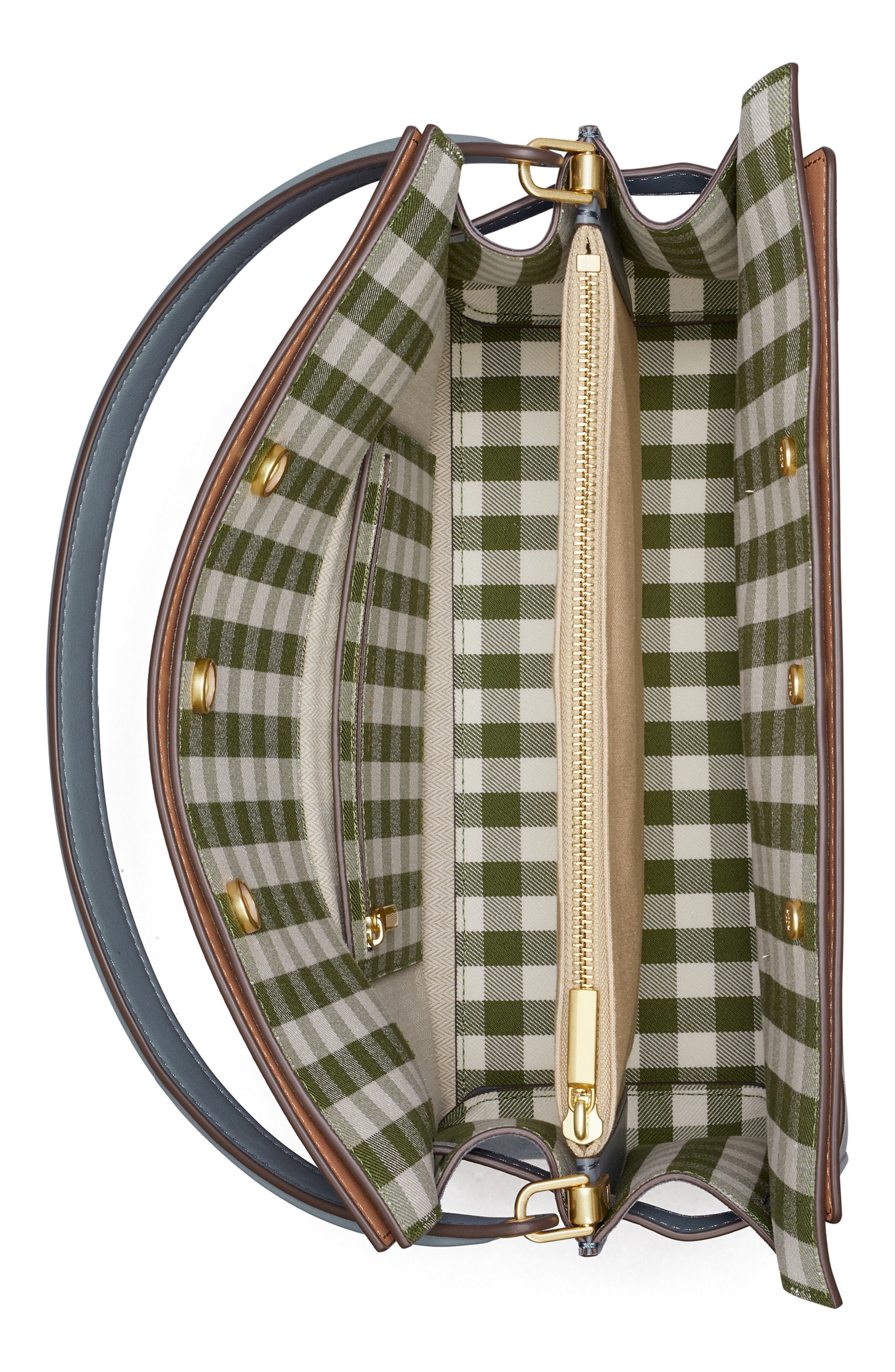 Tory Burch Lee Radziwill Leather Double Bag, Alternate, color, 