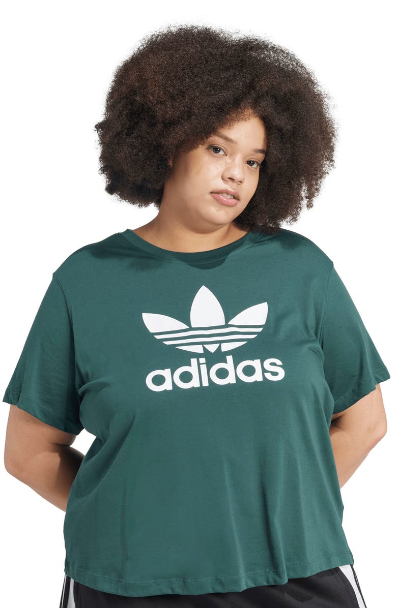 adidas Adicolor Trefoil Boxy Graphic T-Shirt, Alternate, color, 