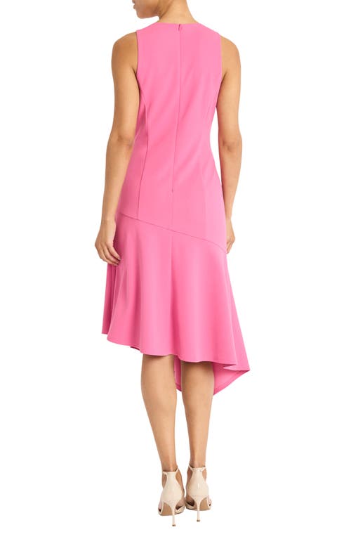 Maggy London Sleeveless Asymmetric Hem Midi Dress