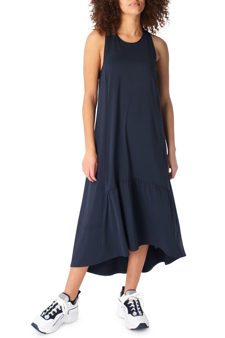 Ace Racerback Midi Dress, Main, color, NAVY BLUE