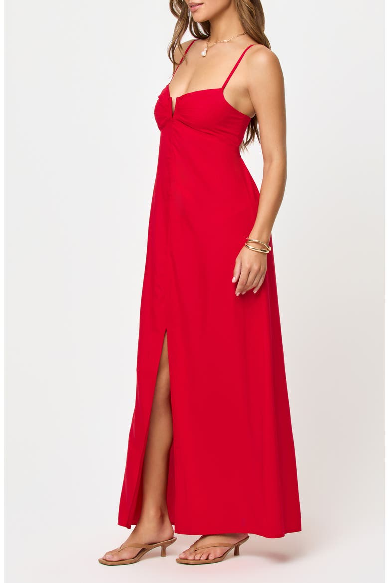 Chara Maxi Cover-Up Dress, Alternate, color, LIPSTICK RED
