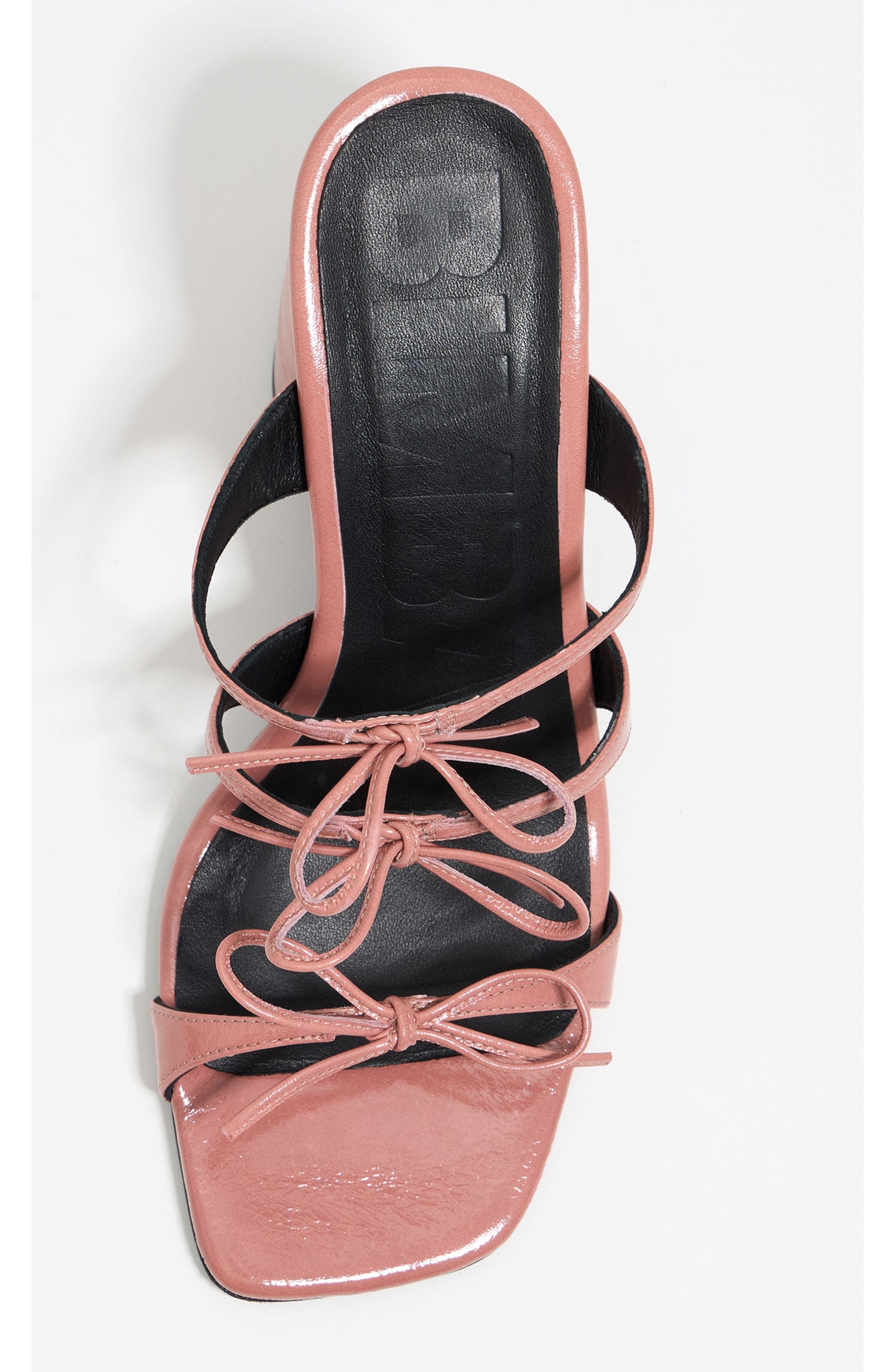 Bimba y Lola Leather Heel Sandal, Alternate, color, Pastel Pink