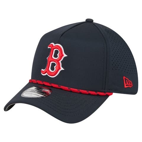 Men's New Era  Navy Boston Red Sox 39THIRTY A-Frame Perforated Flex Hat