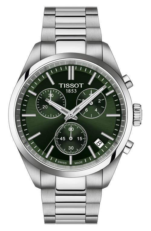 Tissot PR100 Chronograph Bracelet Watch, 40mm in Green 