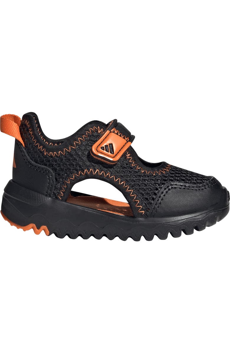 adidas Kids' Summerflex Sandal, Alternate, color, Core Black/ Pure Orange