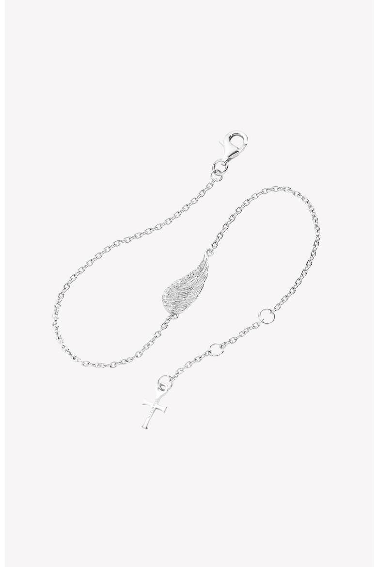 Divine Wings Bracelet, Alternate, color, Sterling Silver