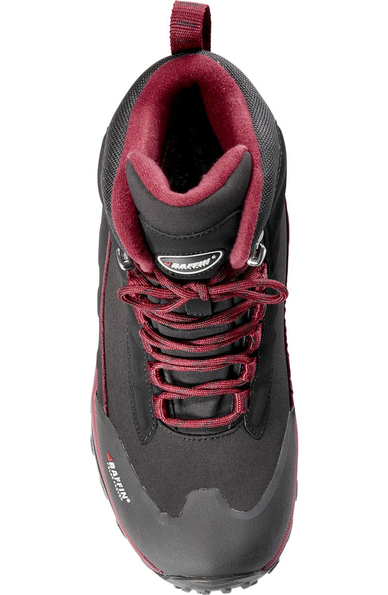 Baffin Hike Waterproof Winter Boot, Alternate, color, Black/ Sangria