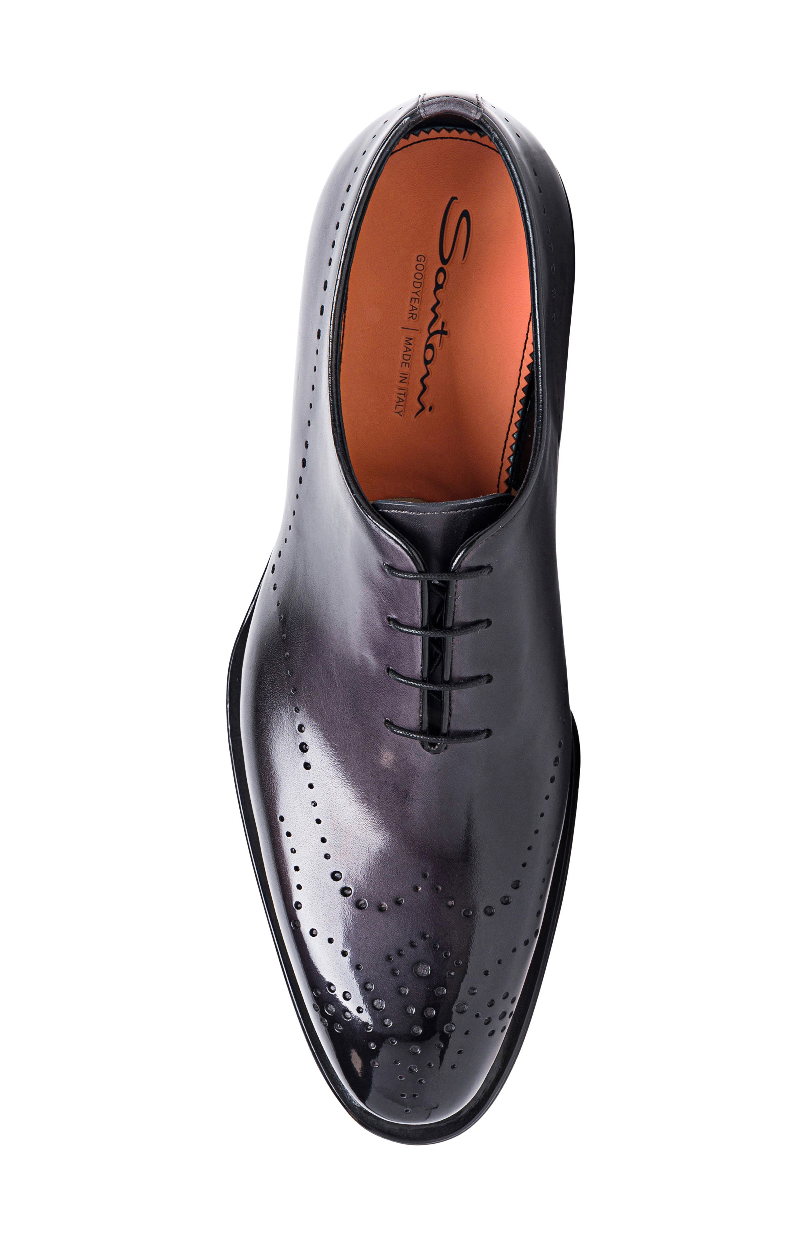 Leather Wingtip Oxford, Alternate, color, GREY