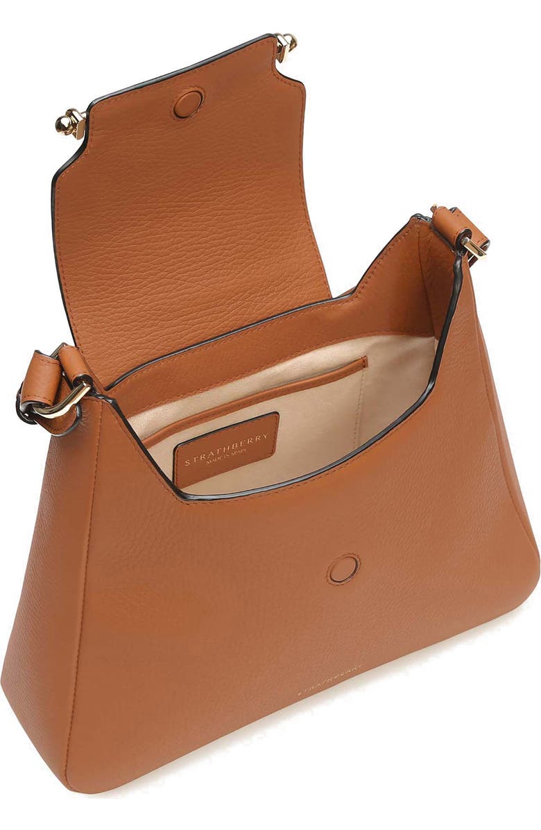 Strathberry Multrees Leather Hobo, Alternate, color, Tan