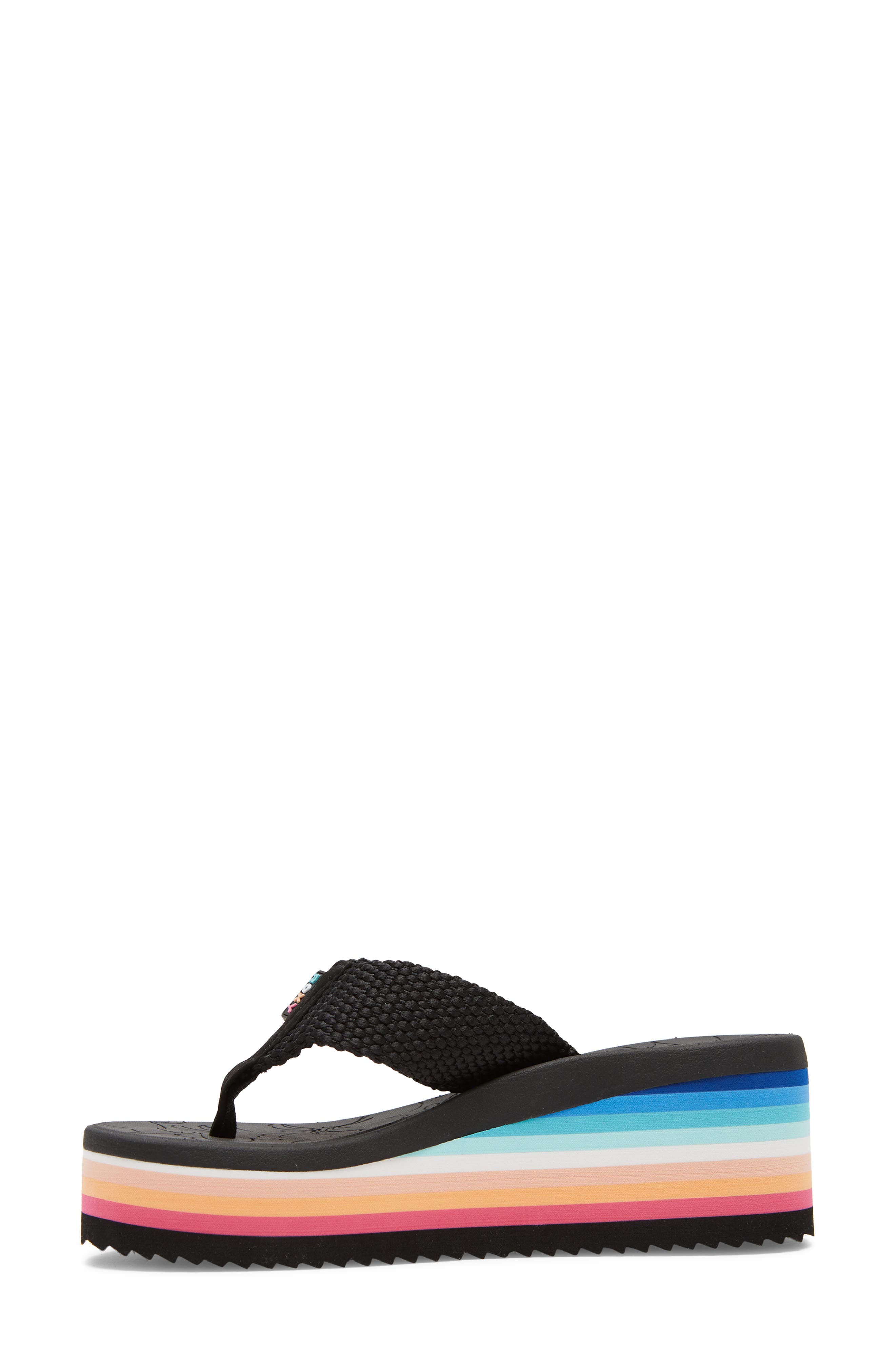 Roxy Kallie Platform Wedge Flip Flop, Alternate, color, 
