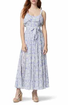Tecin Floral Ruffle Maxi Dress