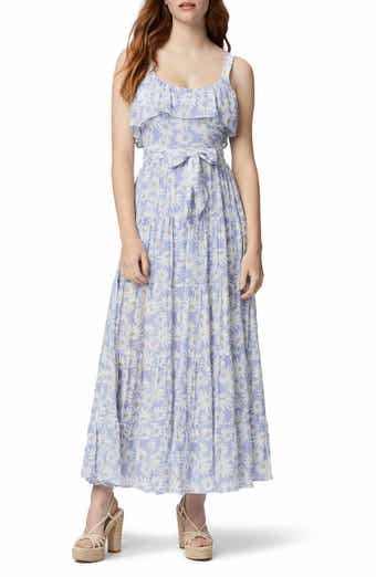 Tecin Floral Ruffle Maxi Dress