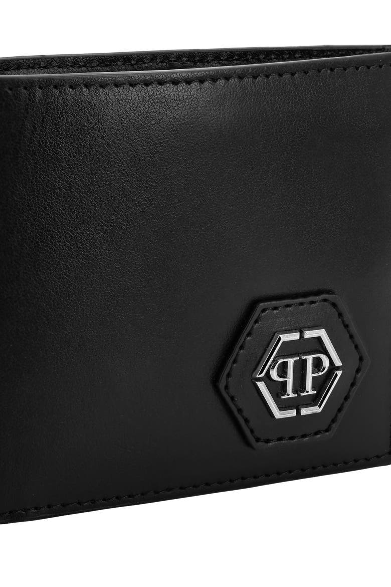 French Wallet Hexagon Men, Alternate, color, black