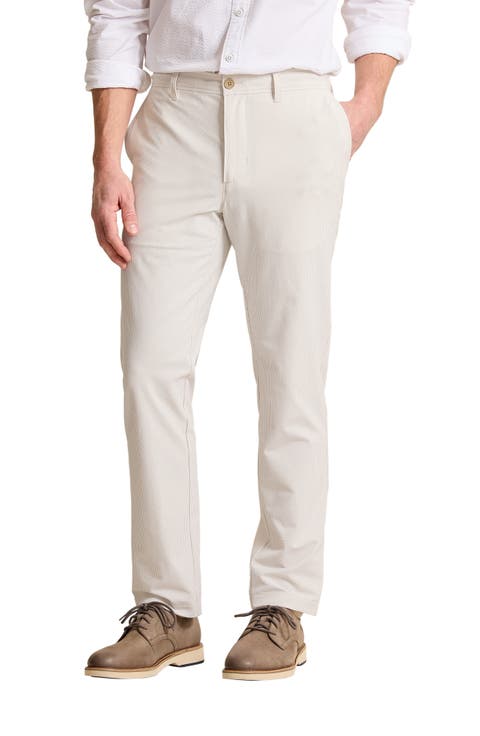 Nova Wave Sand Stripe Stretch Seersucker Pants