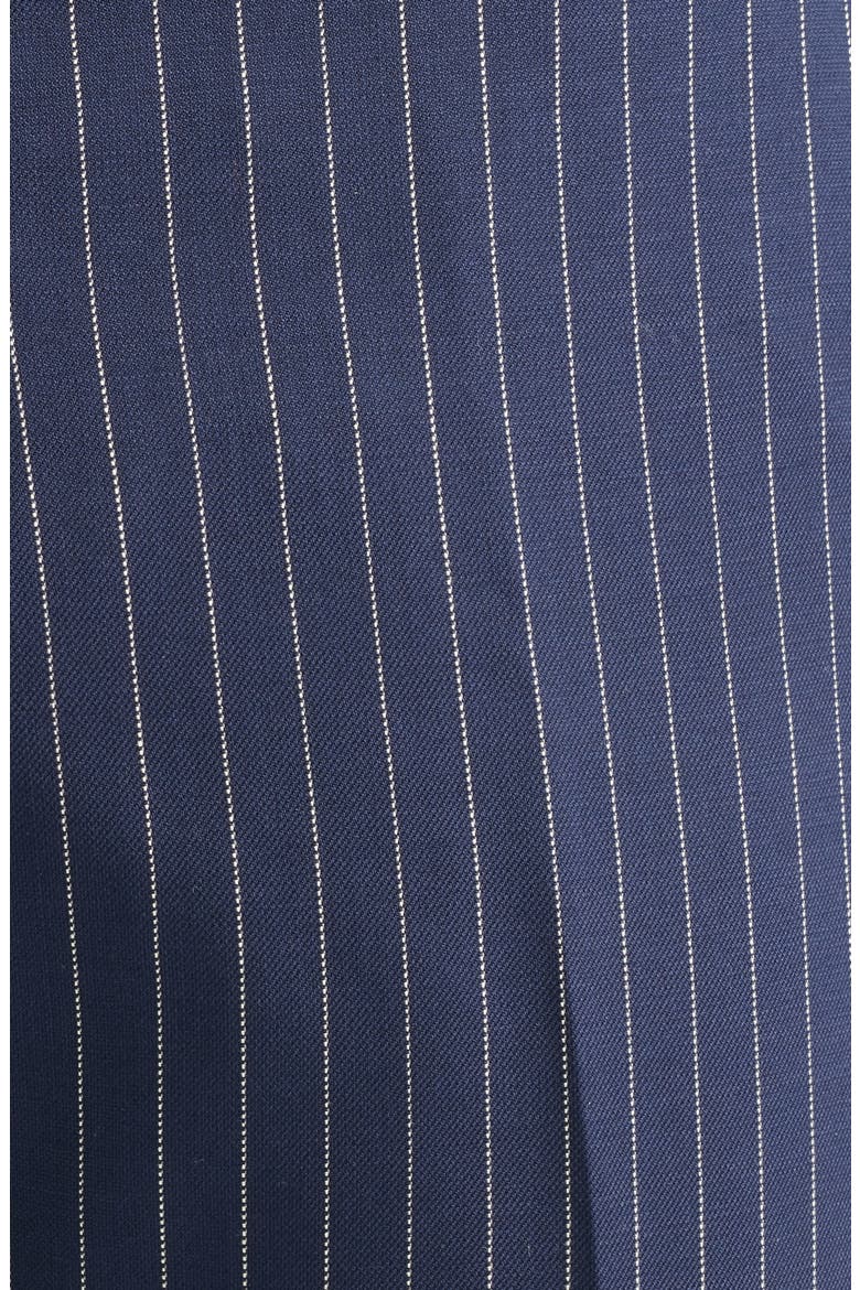 Noah Pinstripe Wool Blend Dress Pants, Alternate, color, NAVY